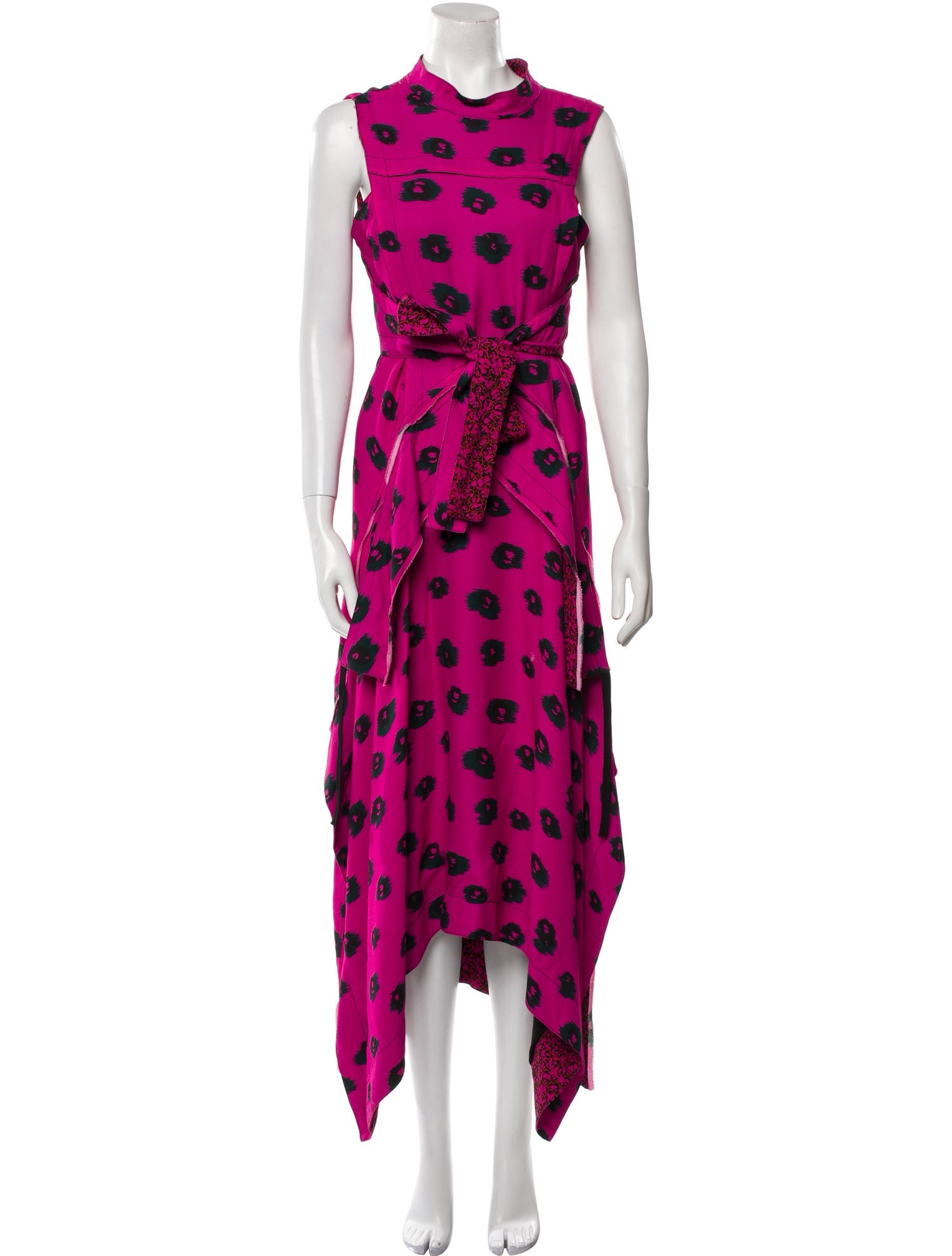 Proenza Schouler Polka Dot Print Long Dress