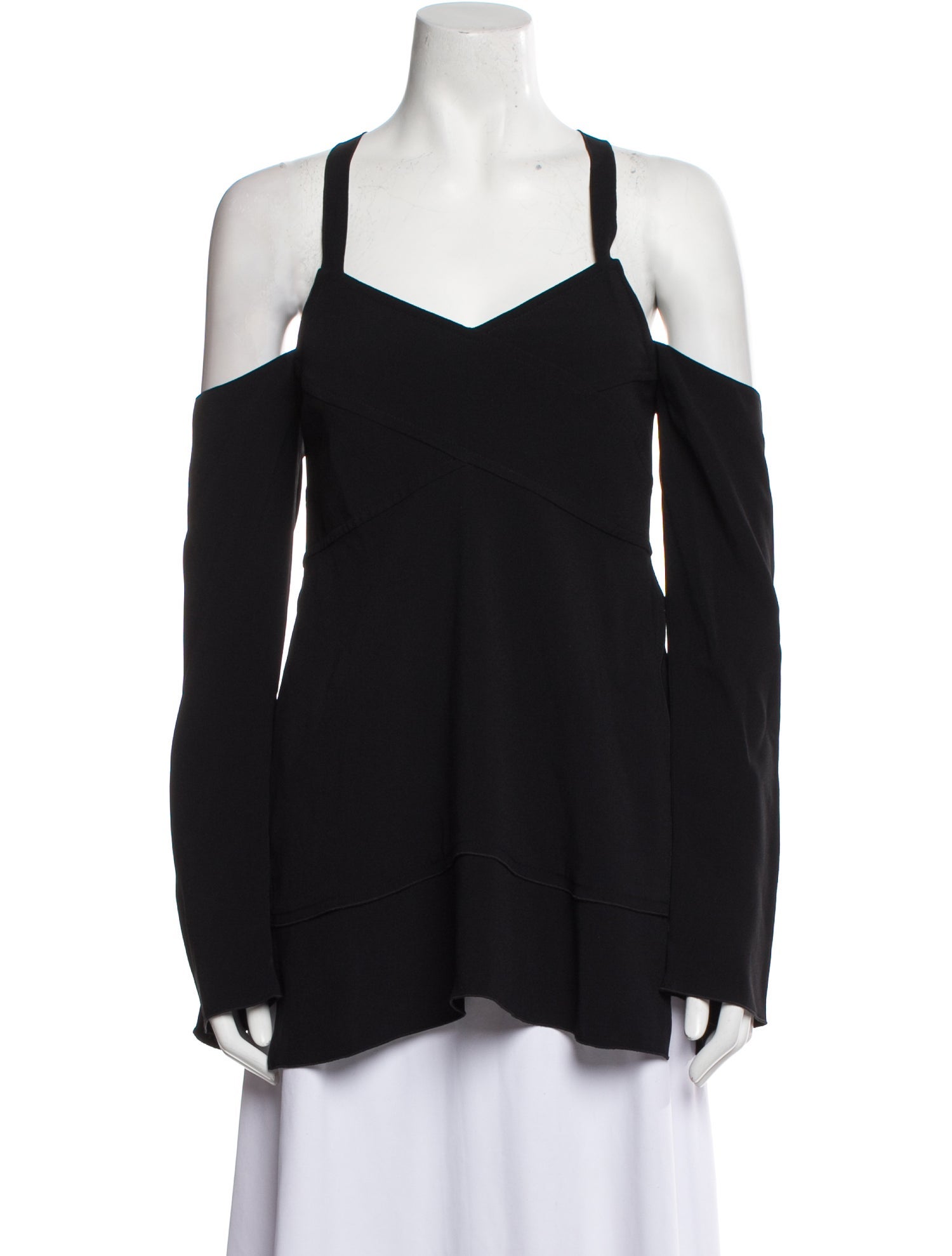 Proenza Schouler V-Neck Long Sleeve Blouse