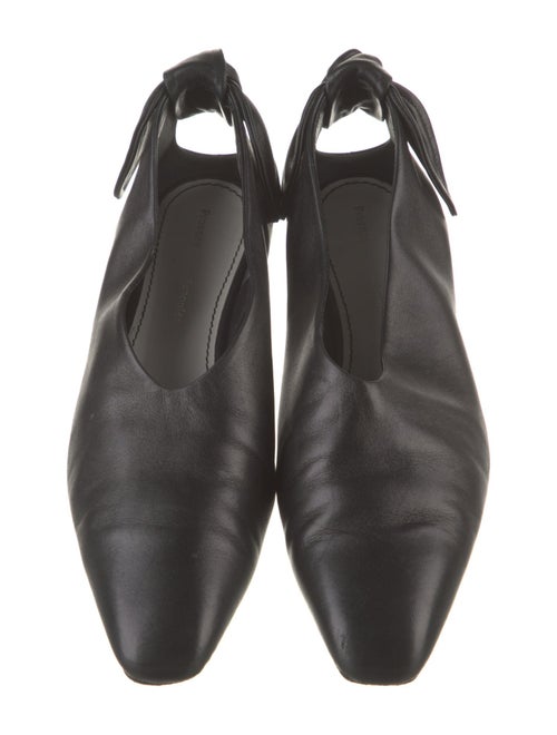 Proenza Schouler Leather Bow Accents Flats