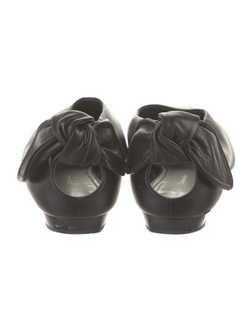 Proenza Schouler Leather Bow Accents Flats