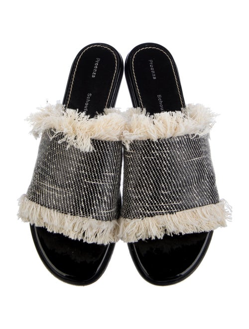 Proenza Schouler Canvas Patterned Slides