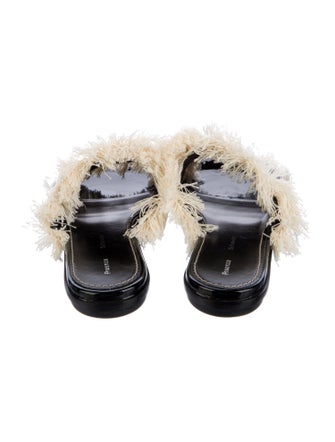 Proenza Schouler Canvas Patterned Slides