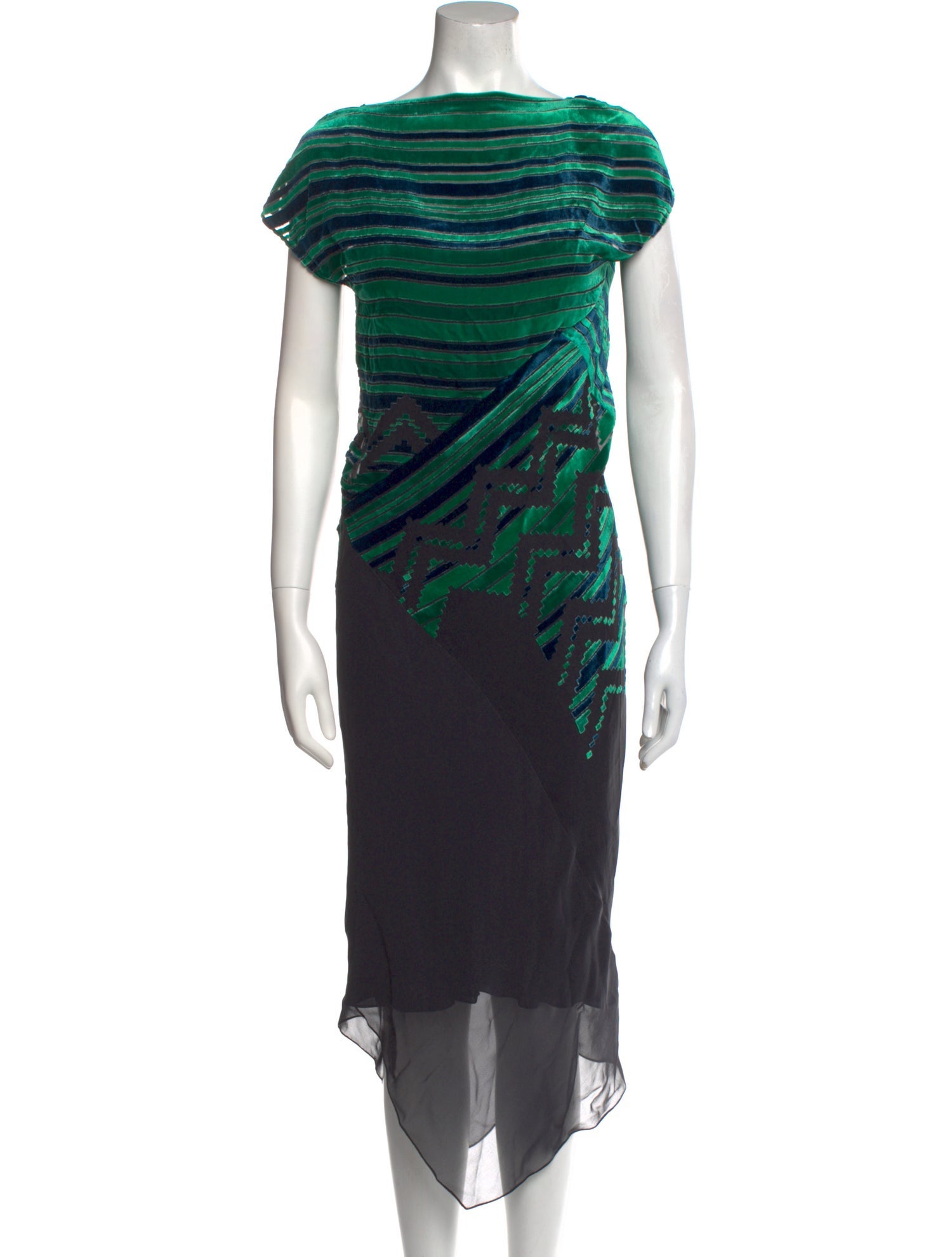 Proenza Schouler Striped Long Dress