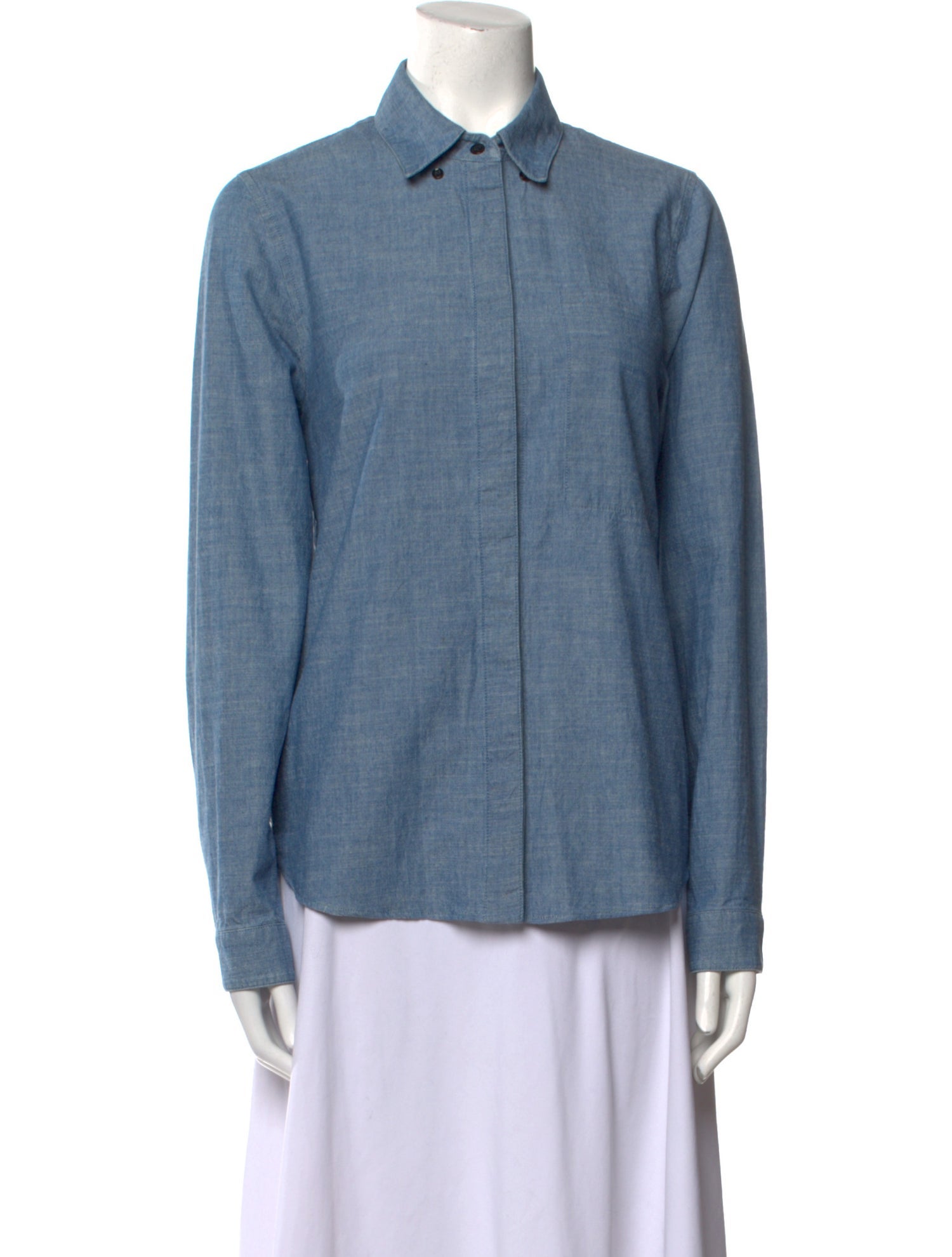 Proenza Schouler Long Sleeve Button-Up Top