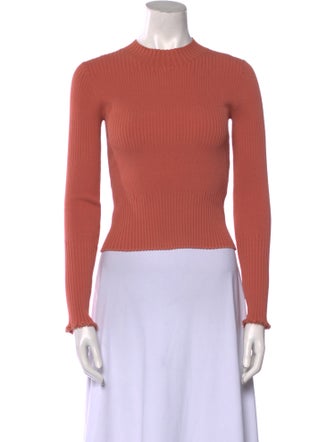 Proenza Schouler Mock Neck Long Sleeve Top