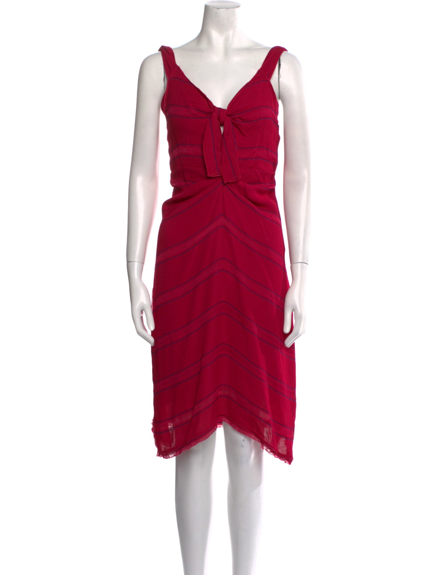 Proenza Schouler V-Neck Knee-Length Dress