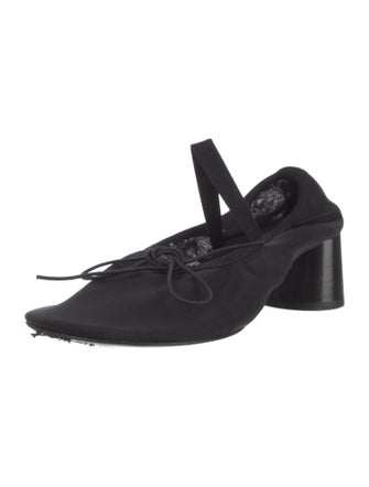 Proenza Schouler Black Glove Mary Jane Ballet Heels
