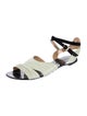 Proenza Schouler Leather Colorblock Pattern Sandals