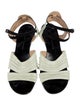 Proenza Schouler Leather Colorblock Pattern Sandals