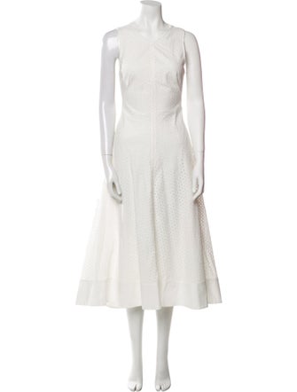 Proenza Schouler V-Neck Long Dress