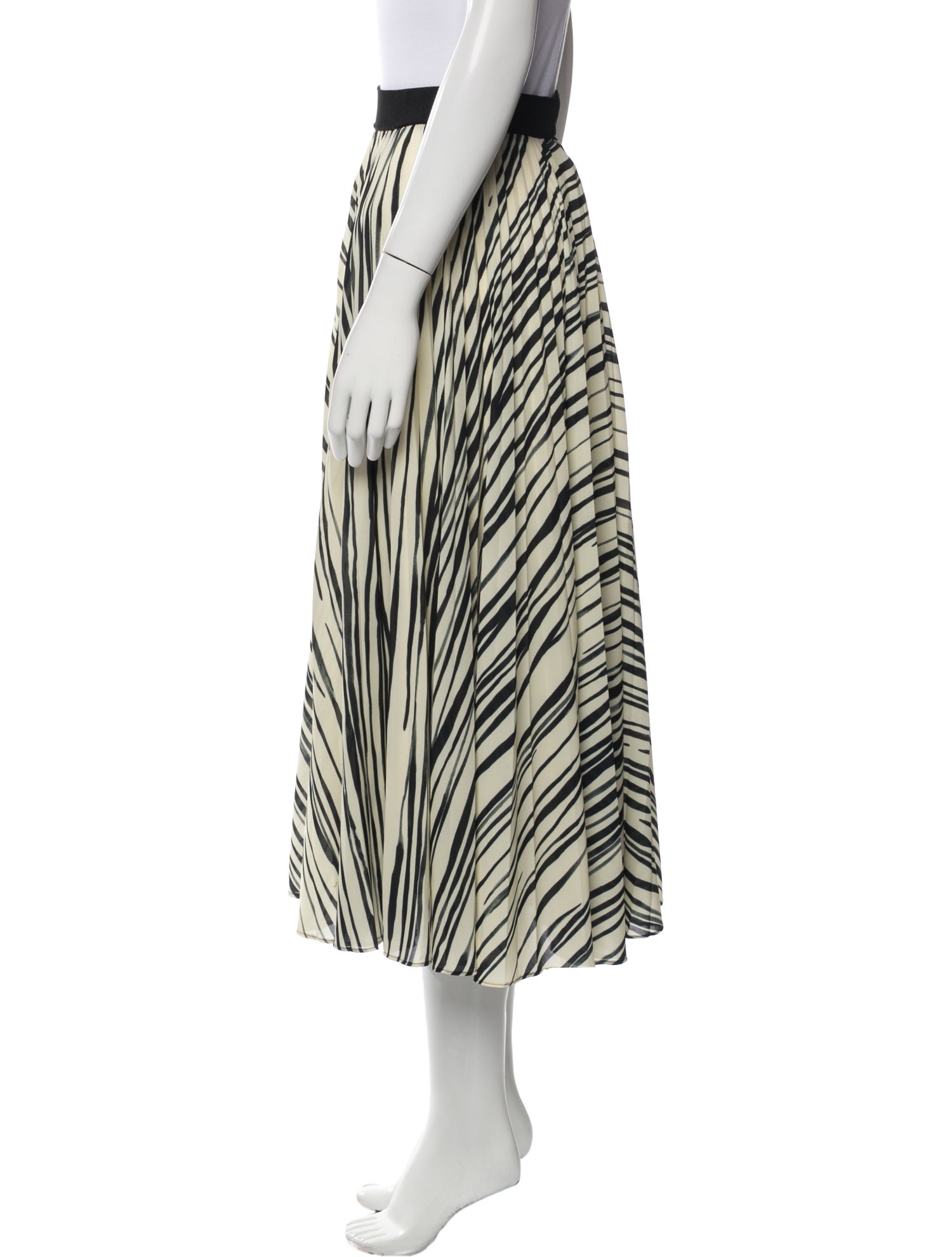 Proenza Schouler Striped Midi Length Skirt