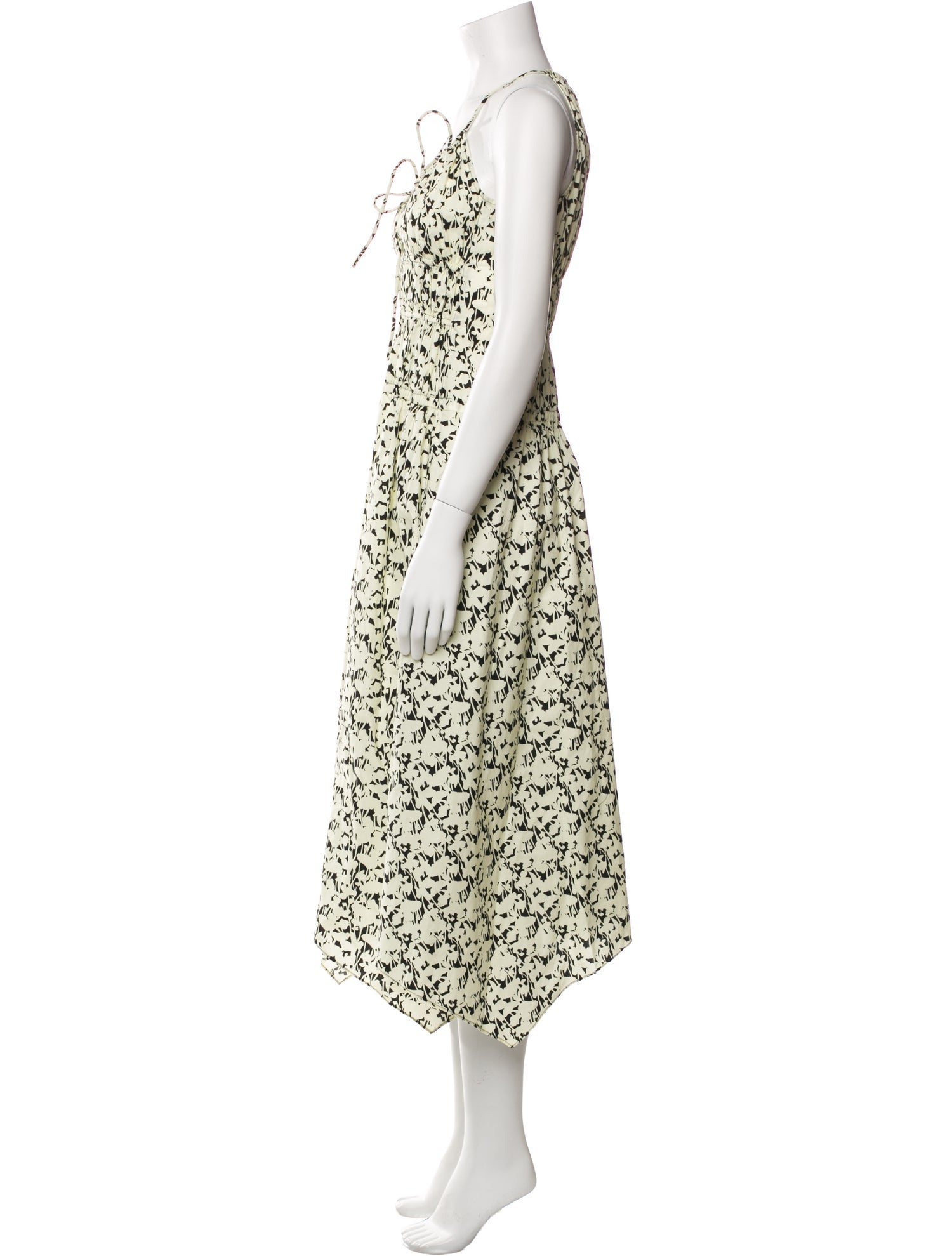 Proenza Schouler Floral Print Long Dress