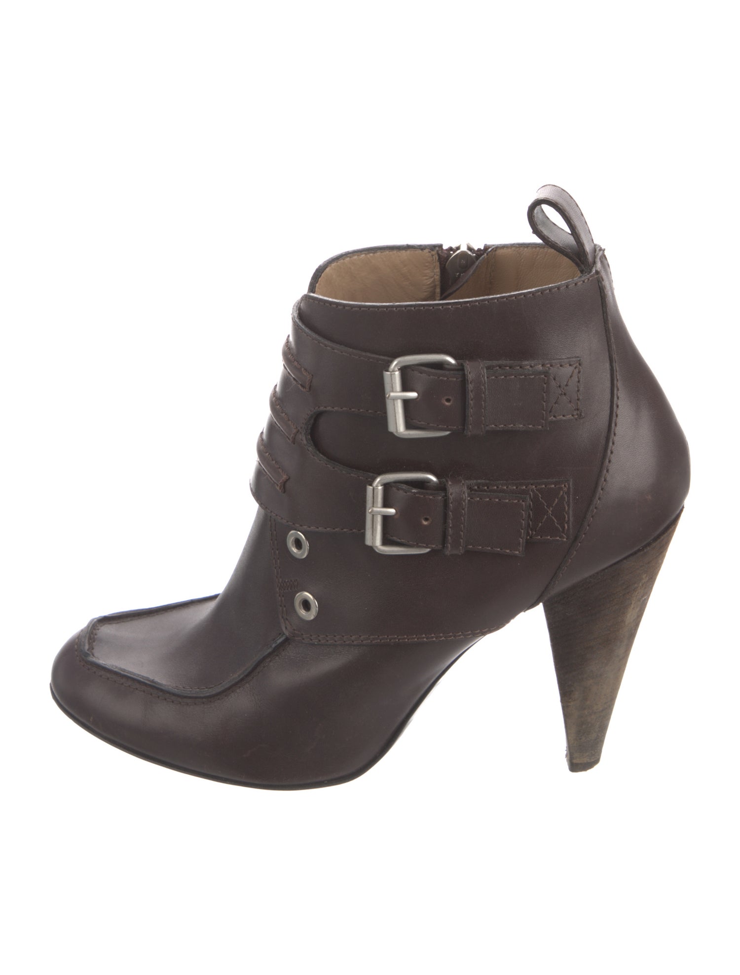 Proenza Schouler Leather Lace-Up Boots