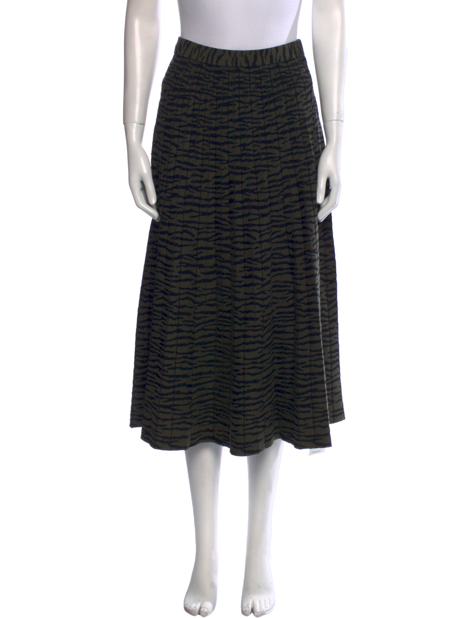 Proenza Schouler Striped Midi Length Skirt