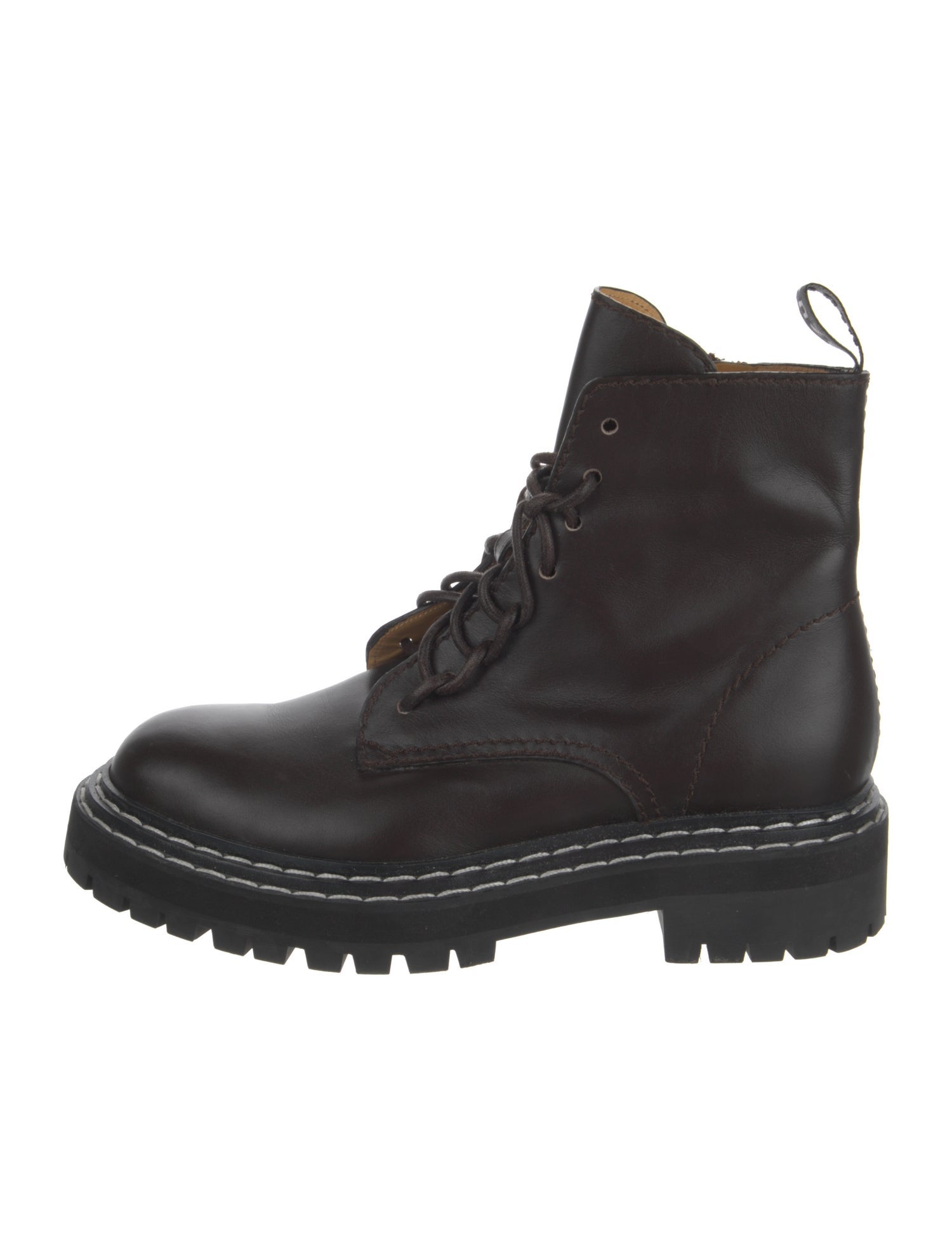 Proenza Schouler Leather Combat Boots
