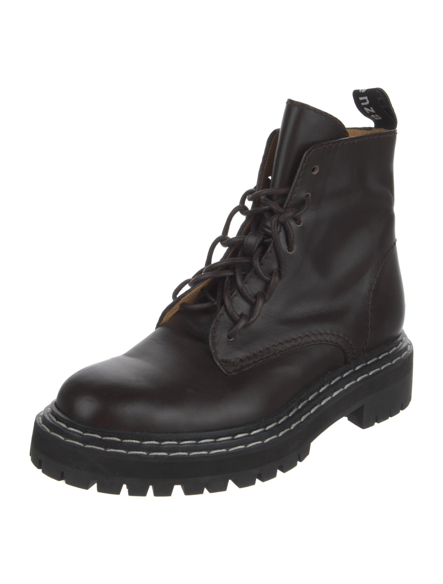 Proenza Schouler Leather Combat Boots