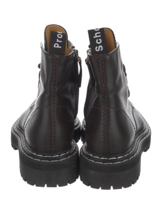 Proenza Schouler Leather Combat Boots