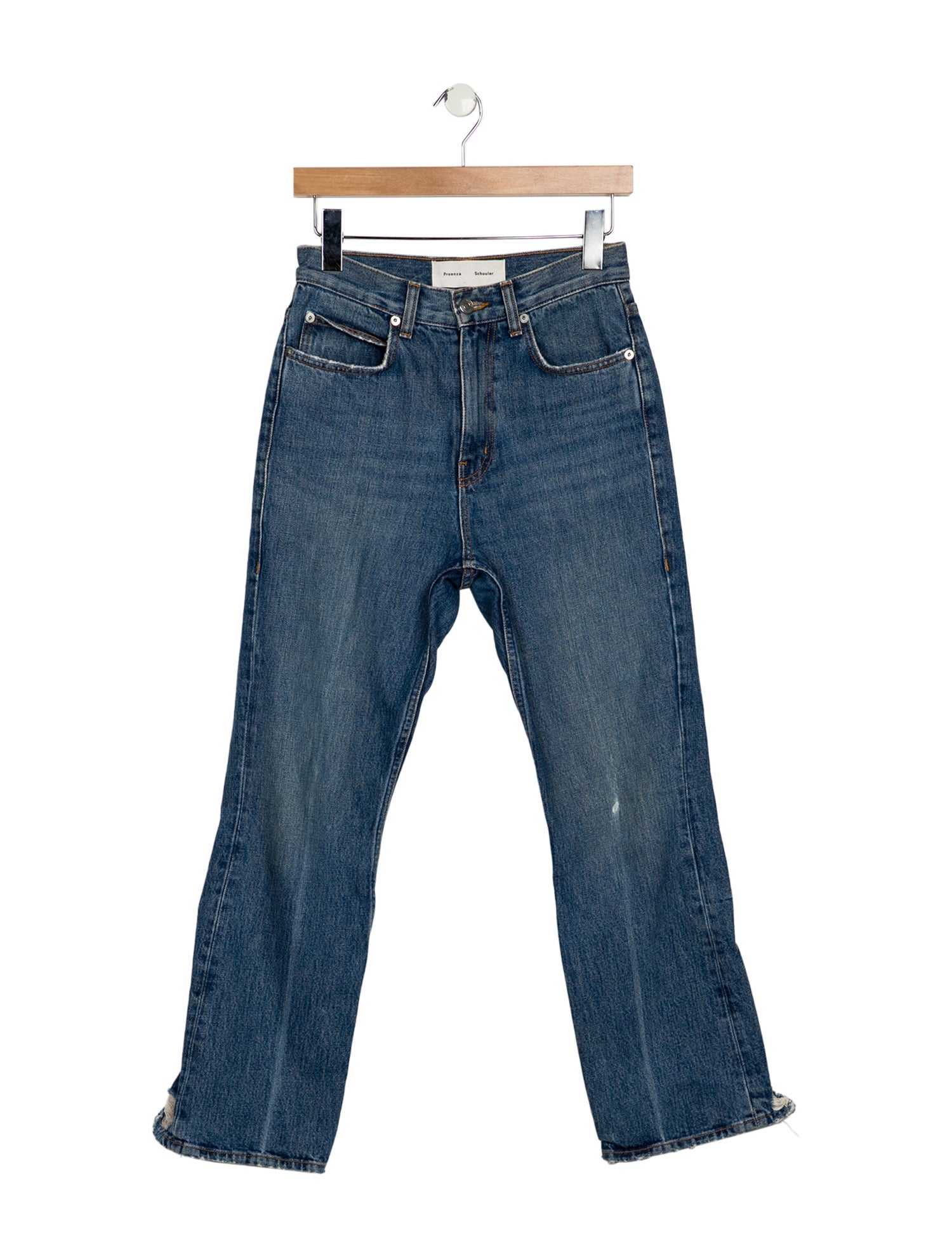 Proenza Schouler High-Rise Straight Leg Jeans