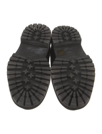 Proenza Schouler Leather Fur Trim Mules