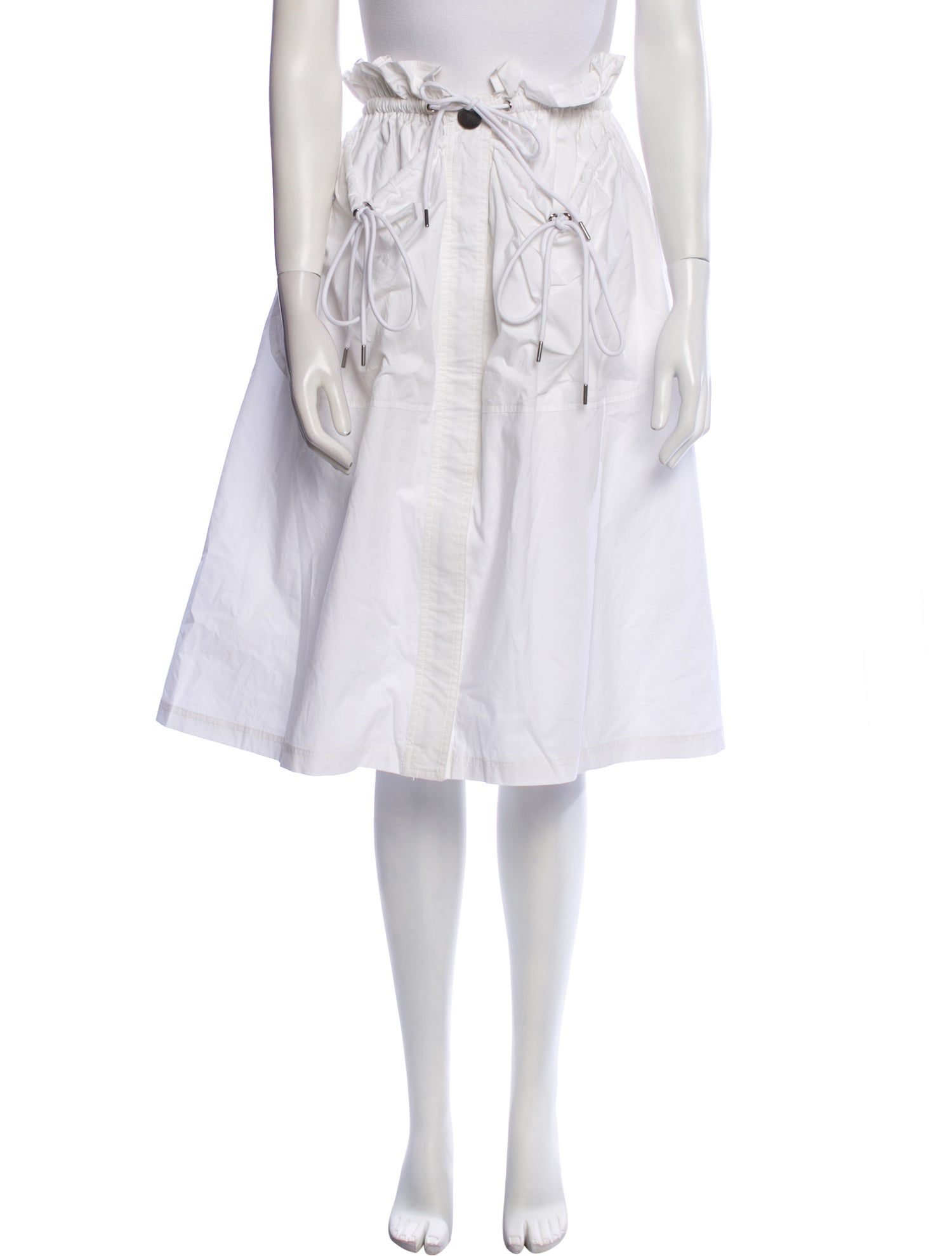 ワンピース PINKO Women Mid Skirts 101926A15S I90 Grey Pinko Midi Length Skirt - White Skirts, Clothing