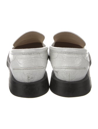 Proenza Schouler Embossed Leather Loafers