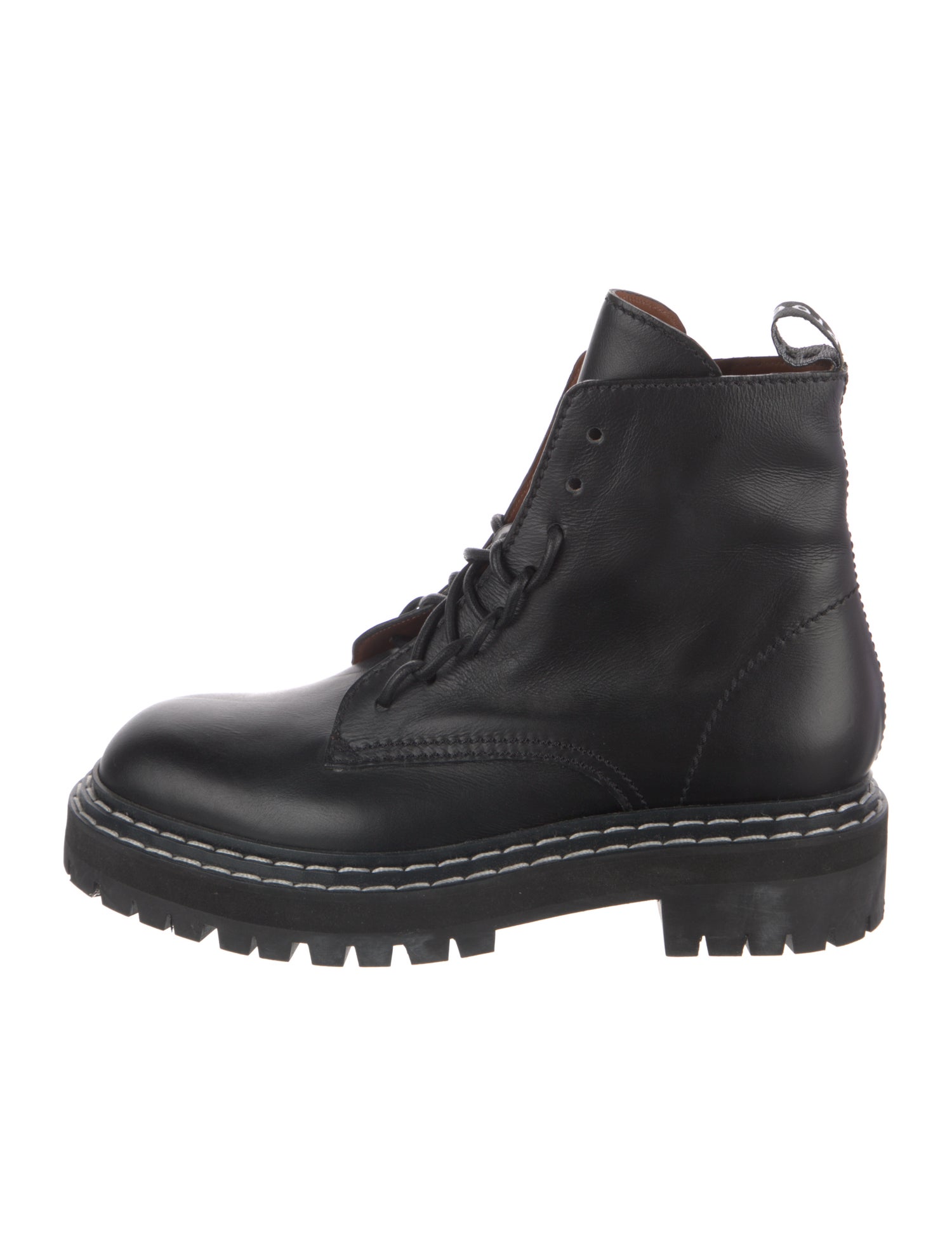 Proenza Schouler Leather Combat Boots