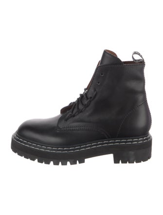 Proenza Schouler Leather Combat Boots