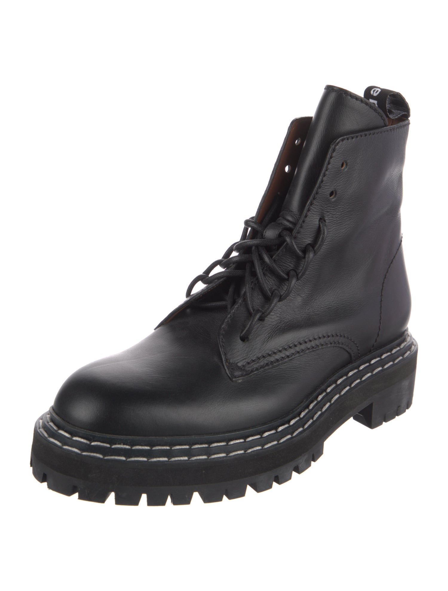 Proenza Schouler Leather Combat Boots