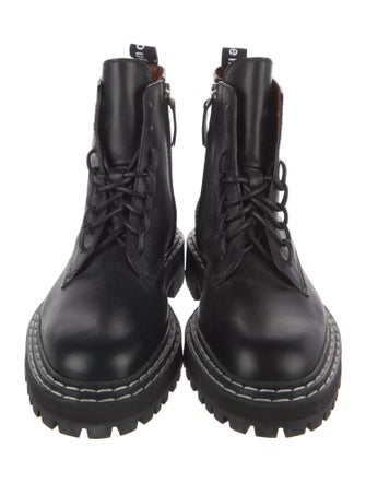 Proenza Schouler Leather Combat Boots