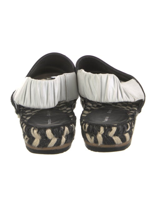 Proenza Schouler Leather Colorblock Pattern Slingback Sandals