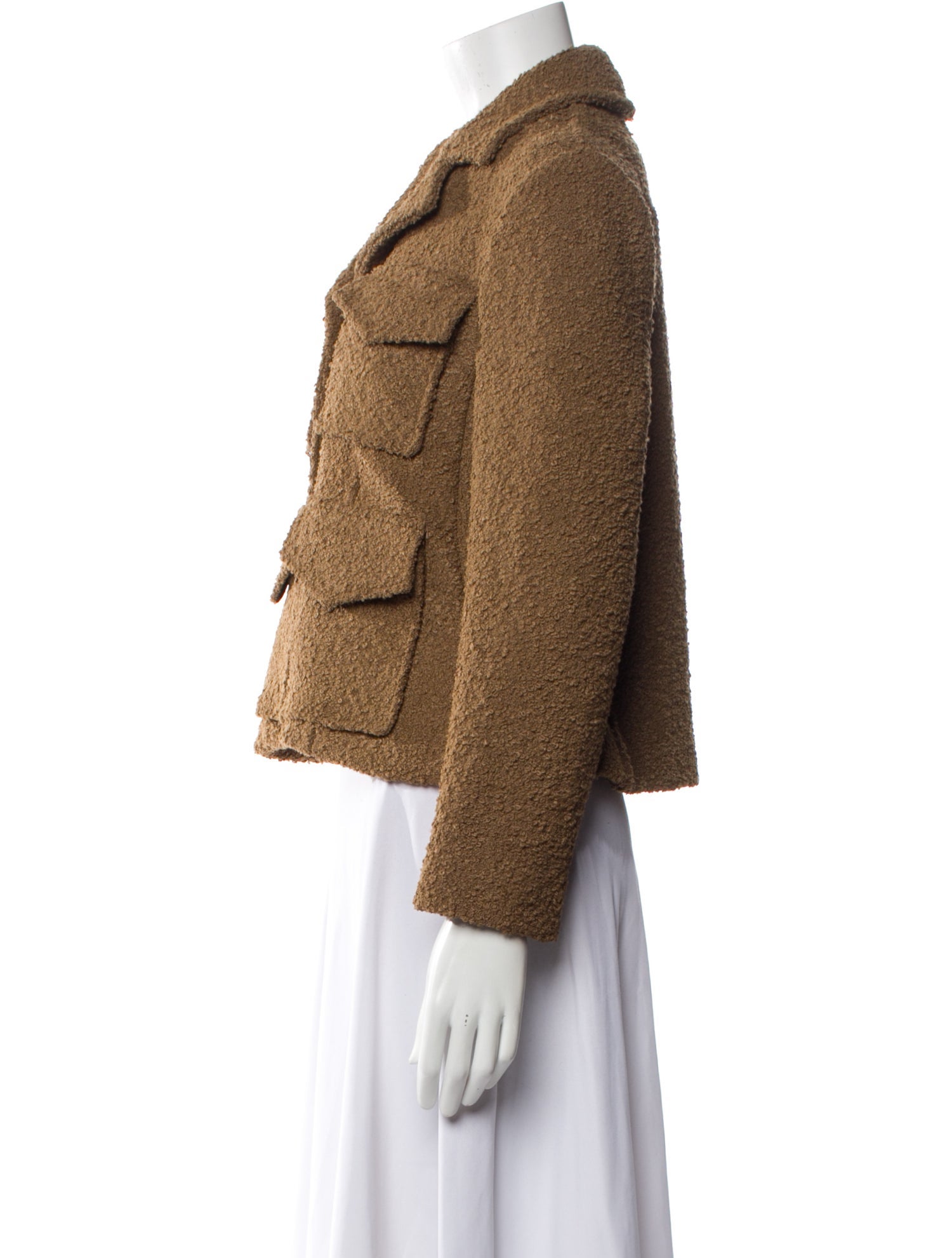 Proenza Schouler Tweed Pattern Fur Jacket w/ Tags