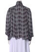 Proenza Schouler Plaid Print Long Sleeve Button-Up Top