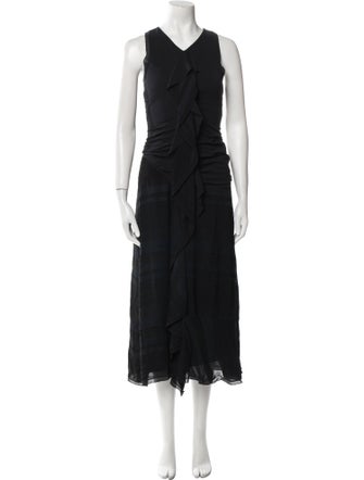 Proenza Schouler V-Neck Long Dress
