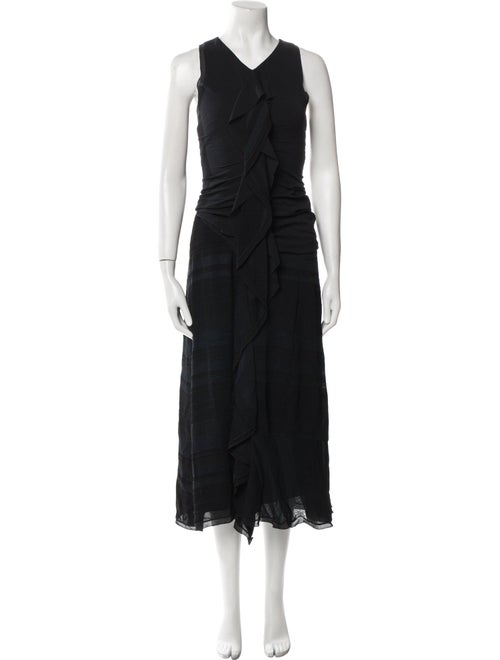Proenza Schouler V-Neck Long Dress
