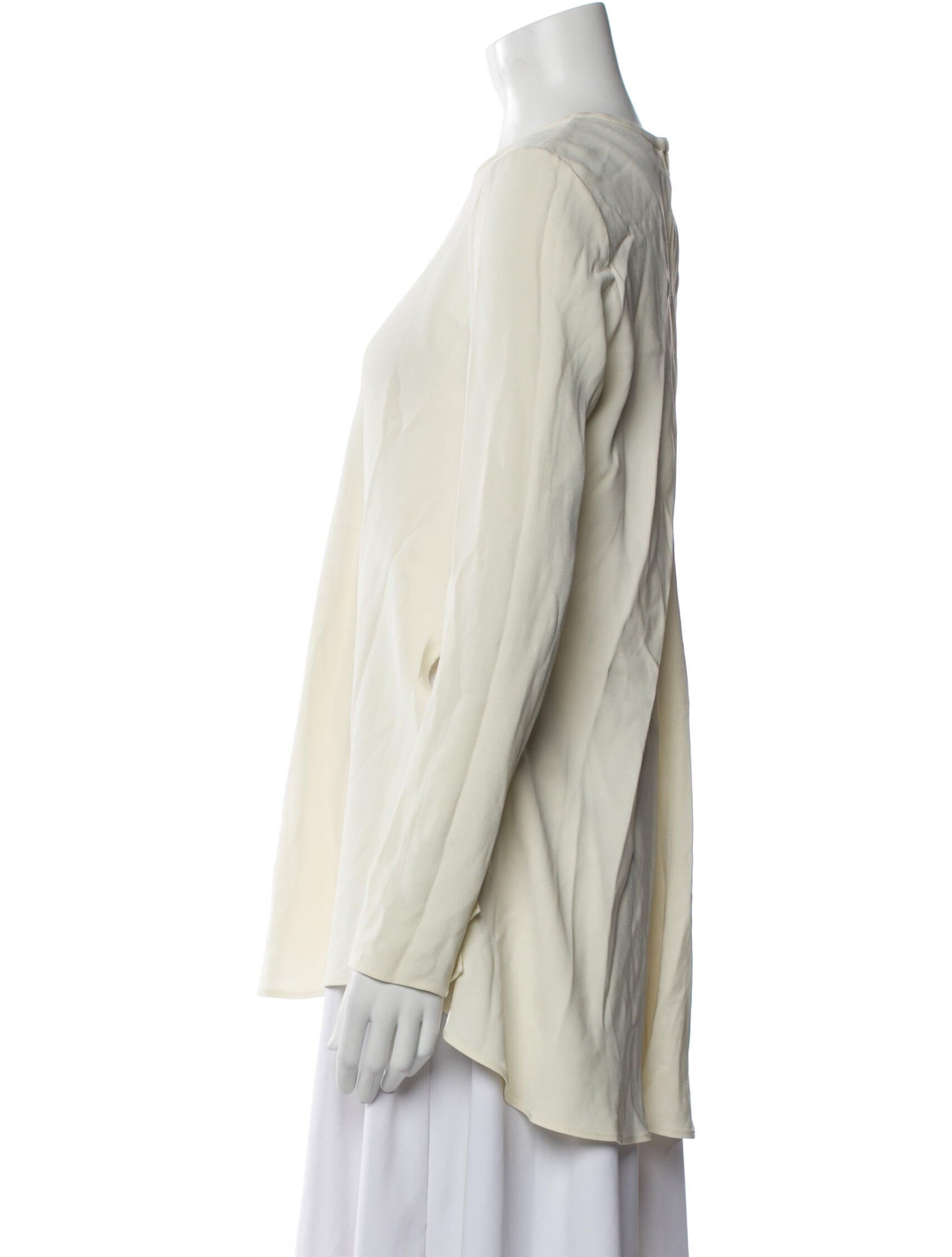 Proenza Schouler Crew Neck Long Sleeve Blouse