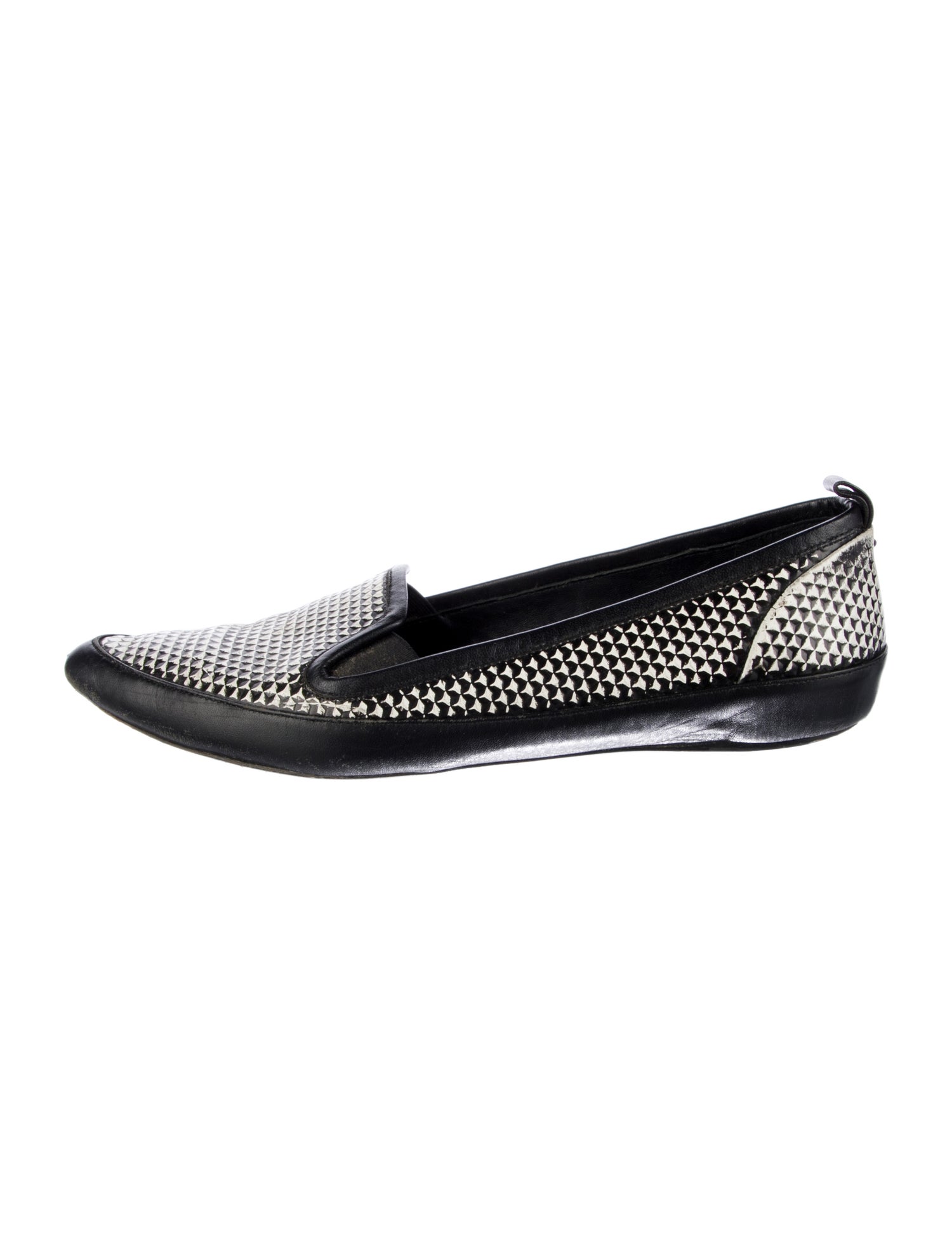 Proenza Schouler Leather Animal Print Loafers