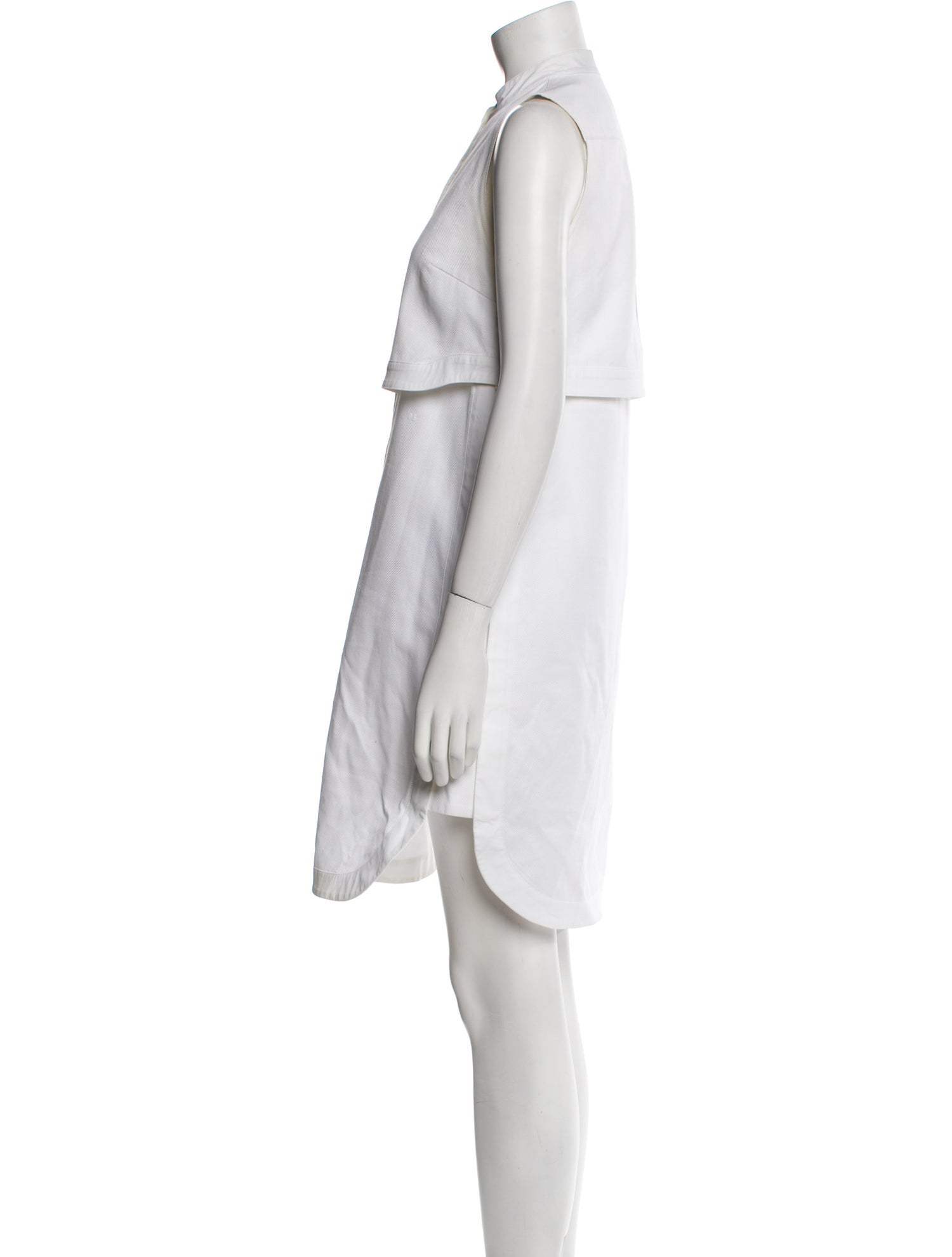 Proenza Schouler Mock Neck Mini Dress