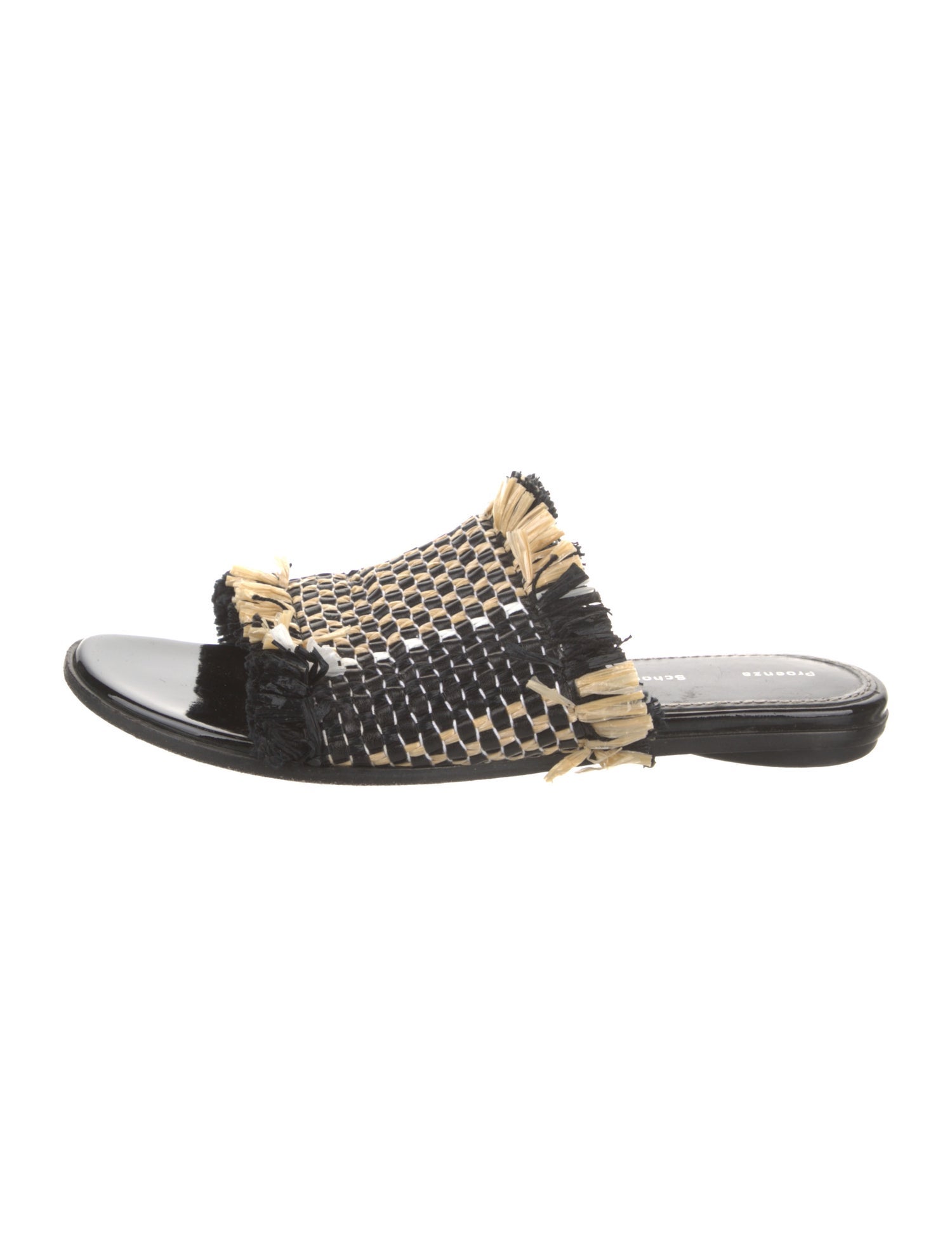 Proenza Schouler Straw Patterned Slides