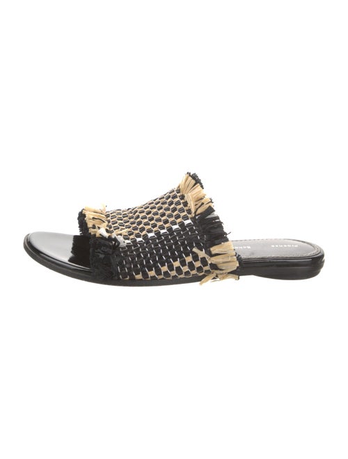 Proenza Schouler Straw Patterned Slides
