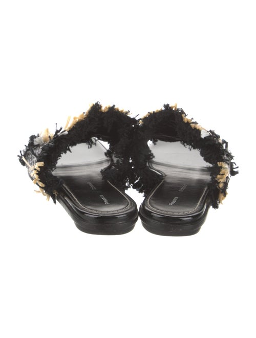 Proenza Schouler Straw Patterned Slides