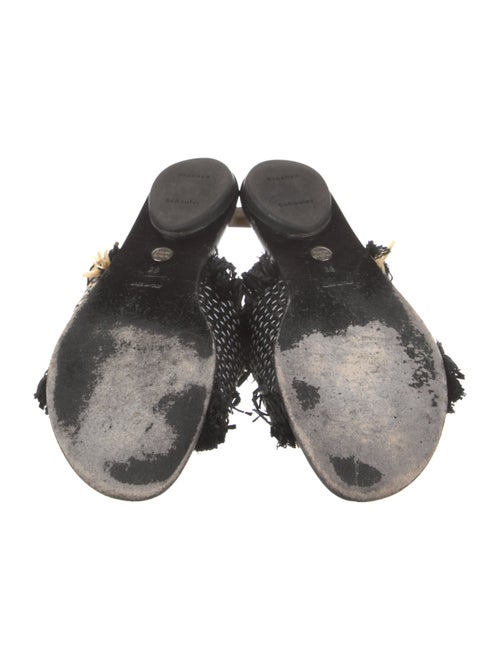 Proenza Schouler Straw Patterned Slides
