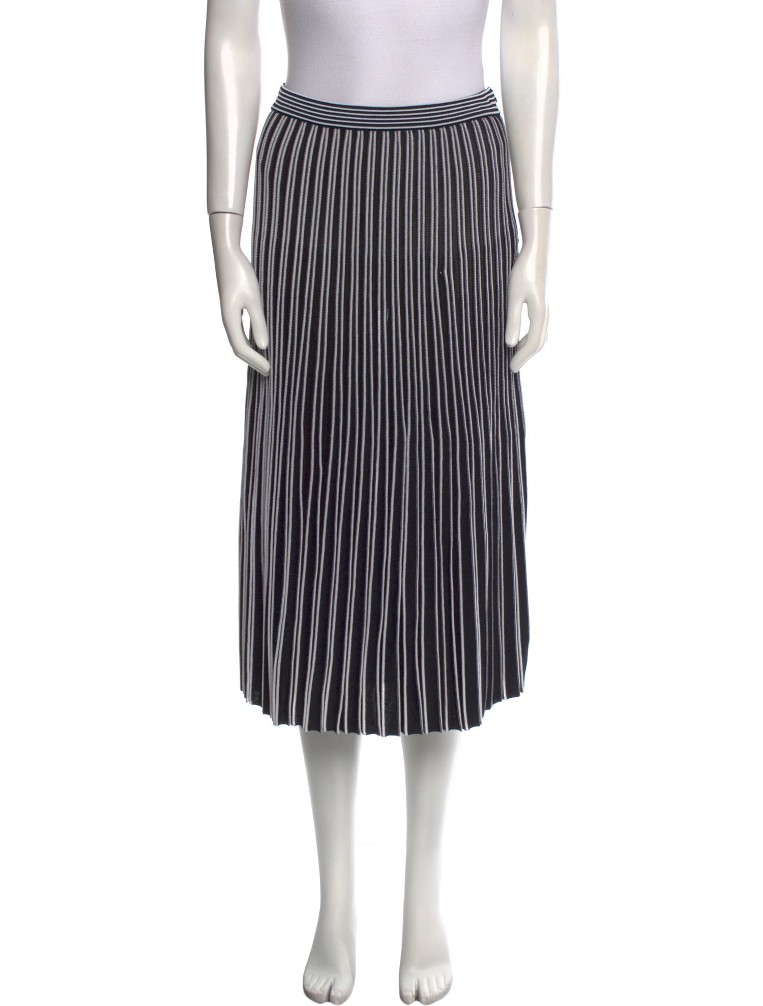 Proenza Schouler Striped Midi Length Skirt
