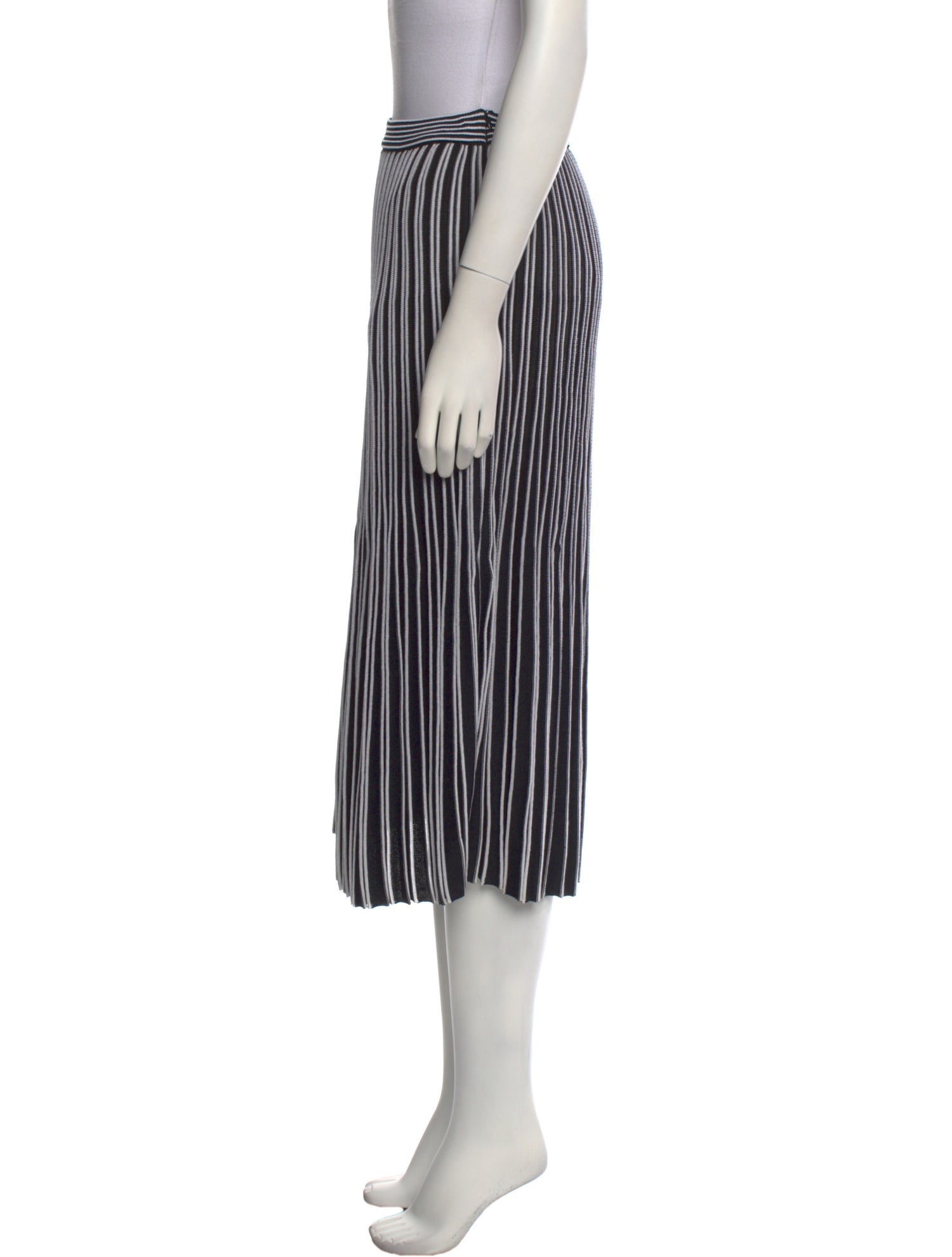 Proenza Schouler Striped Midi Length Skirt