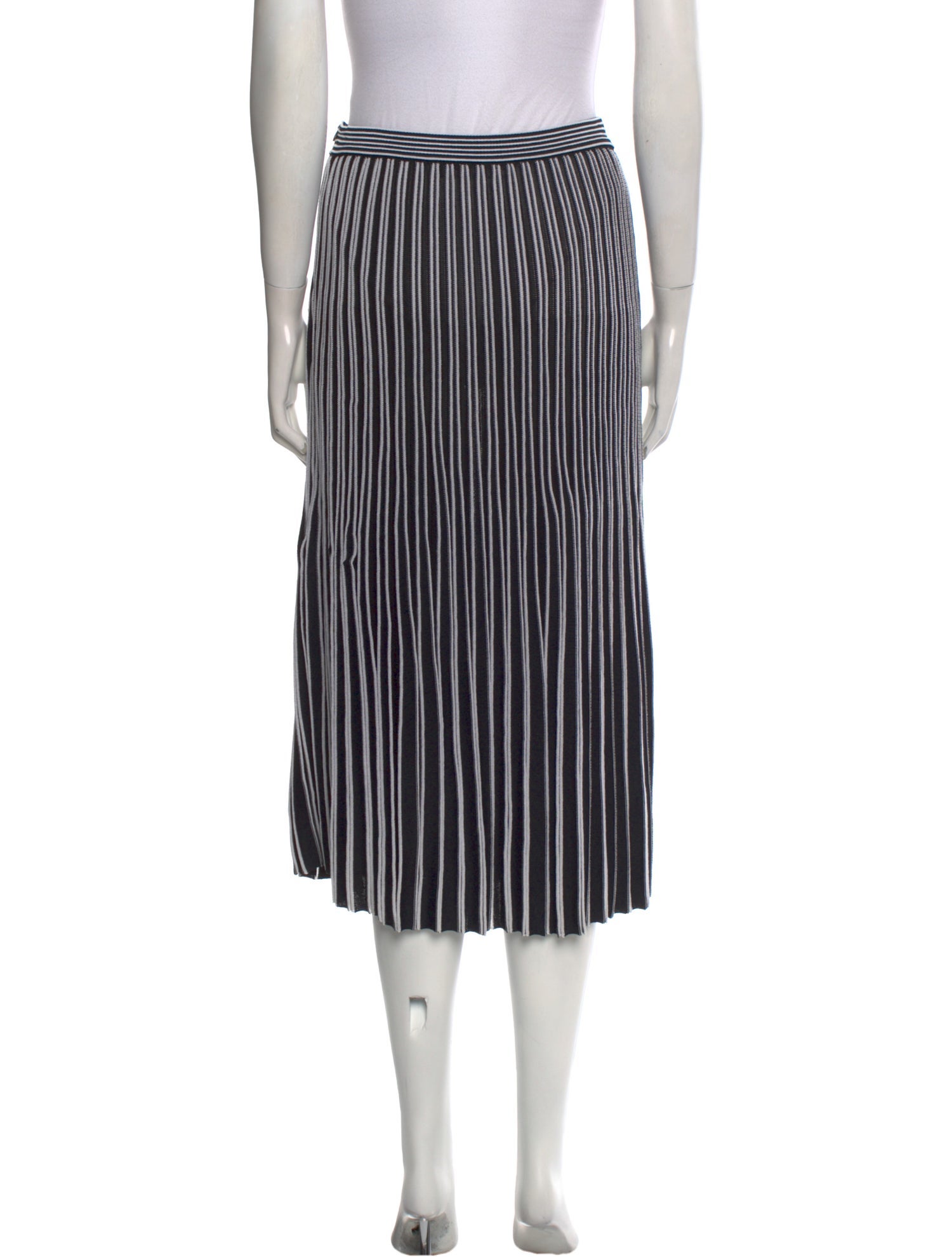 Proenza Schouler Striped Midi Length Skirt