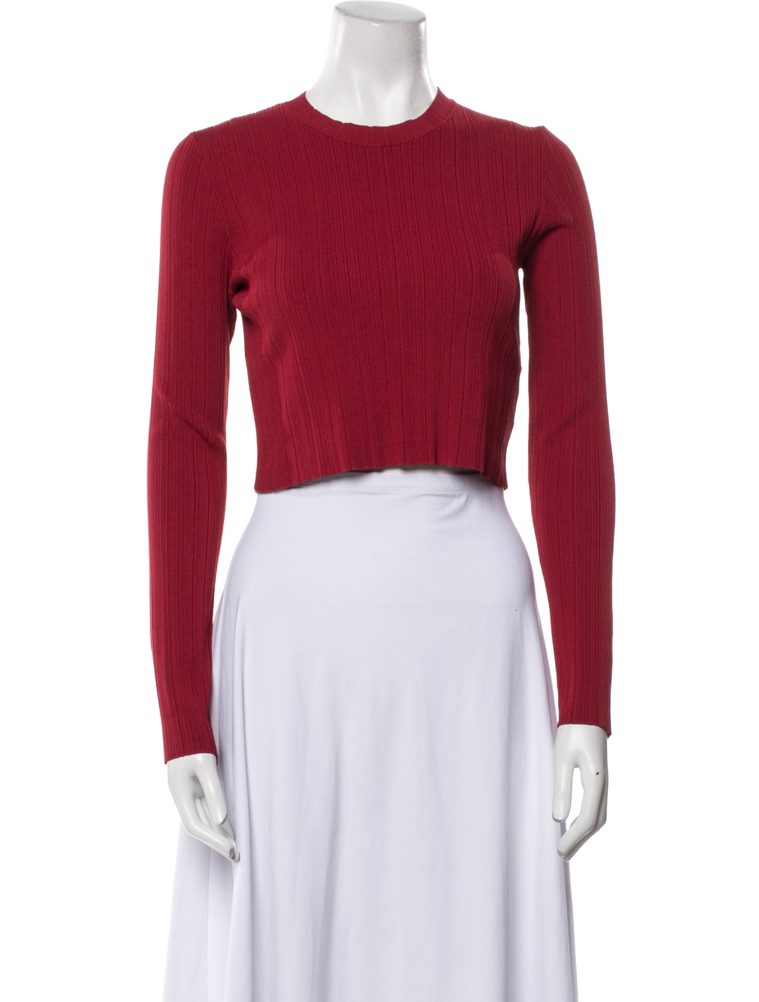 Proenza Schouler Wool Crew Neck Crop Top