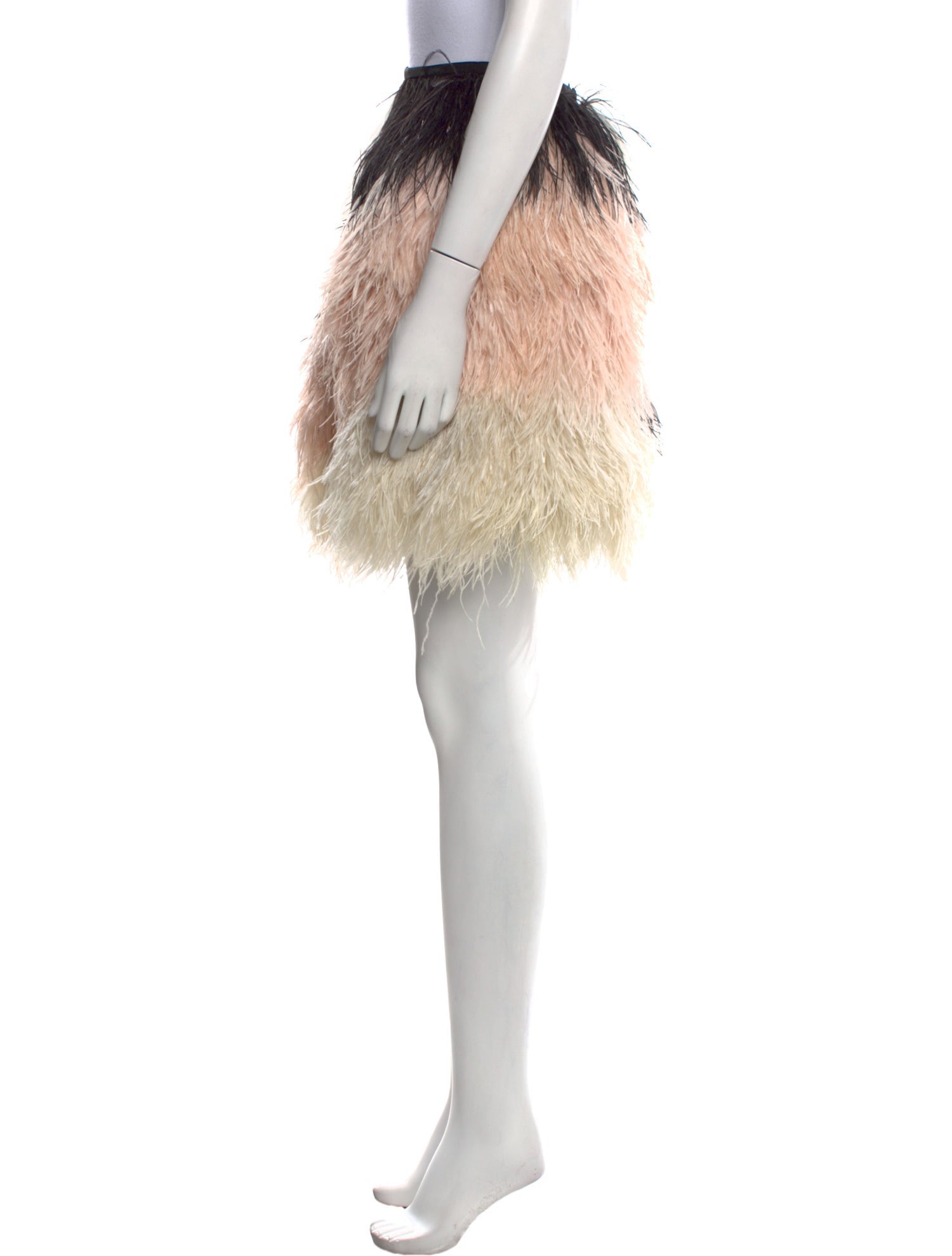 Proenza Schouler Ostrich Feather Mini Skirt