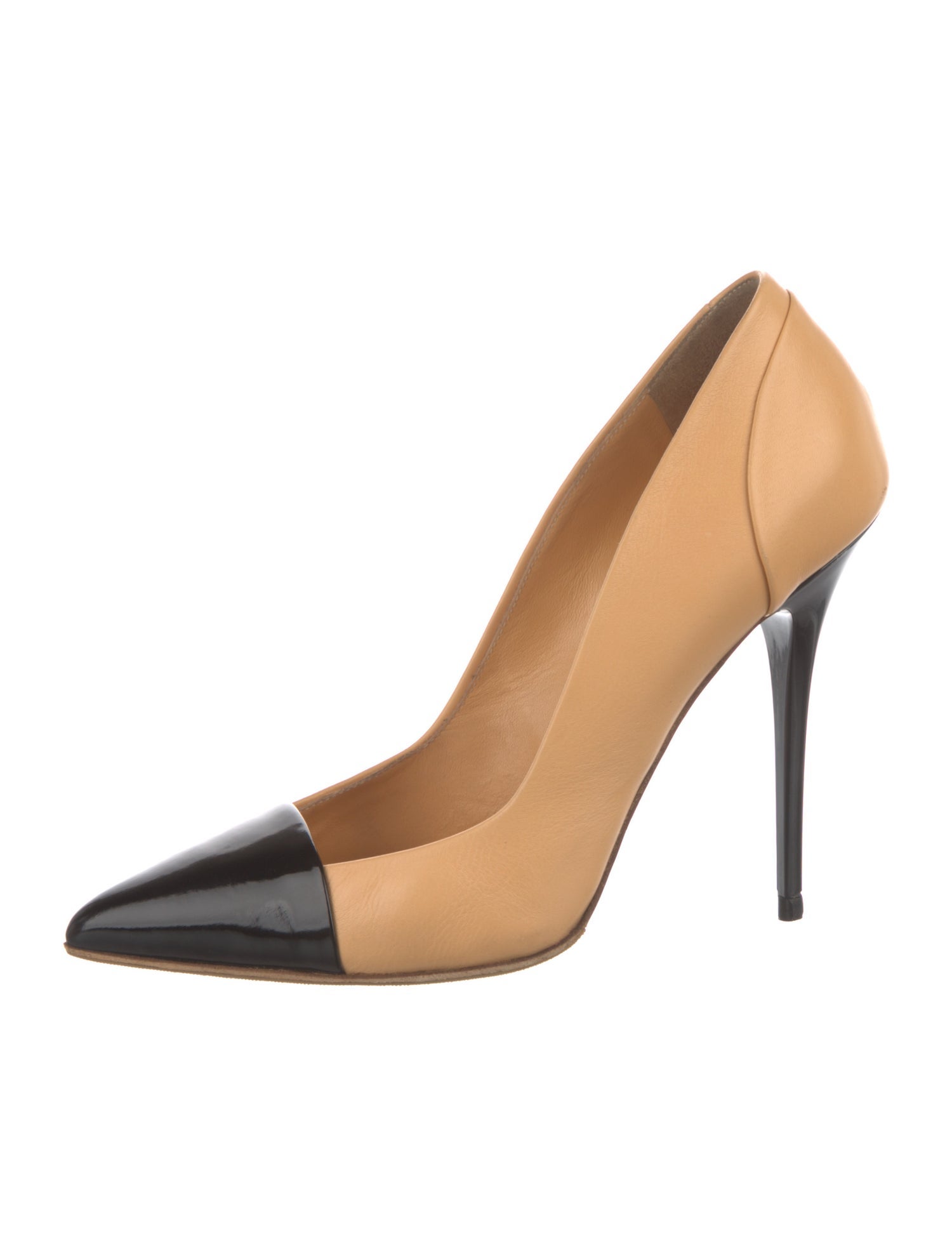 Proenza Schouler Leather Colorblock Pattern Pumps