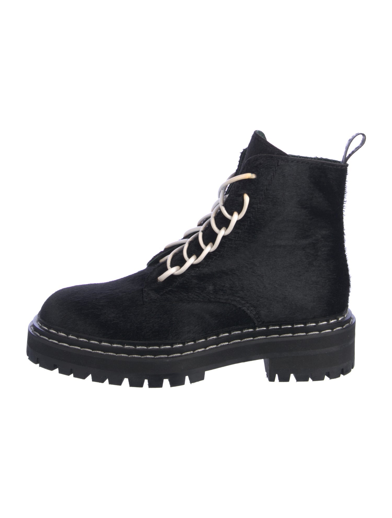 Proenza Schouler Ponyhair Combat Boots