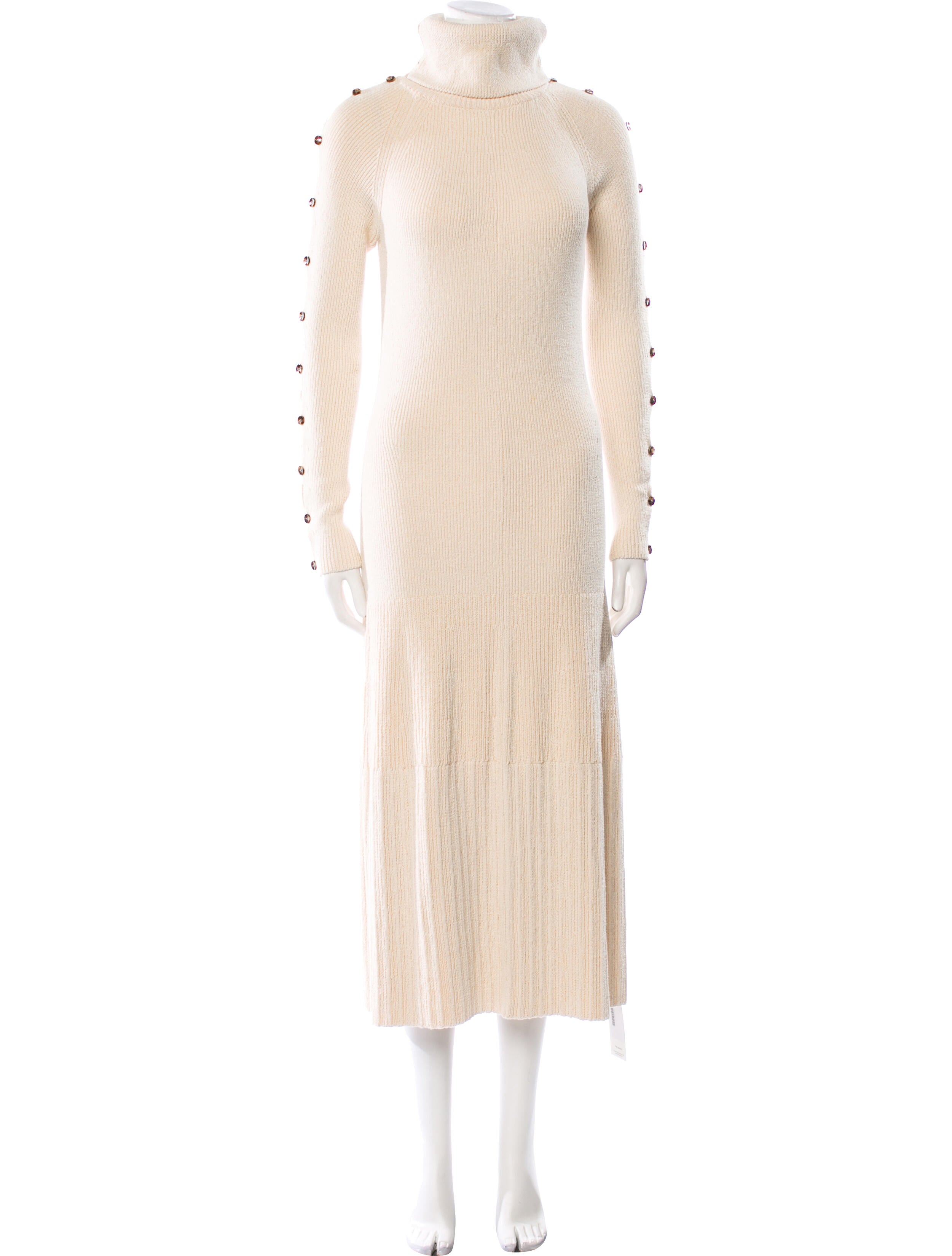 Proenza Schouler Mock Neck Long Dress