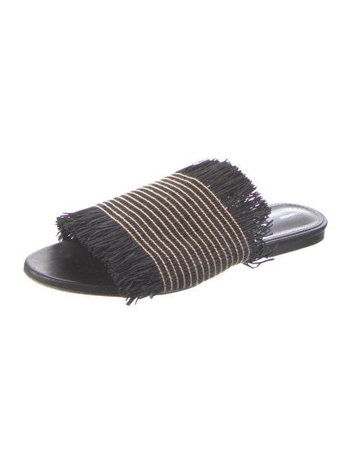 Proenza Schouler Straw Striped Slides